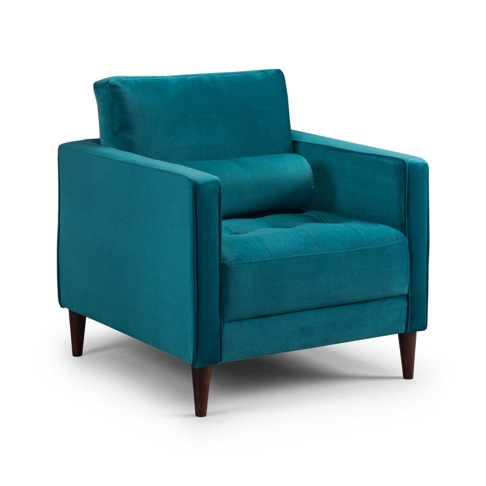 Harper Armchair in Plush Teal