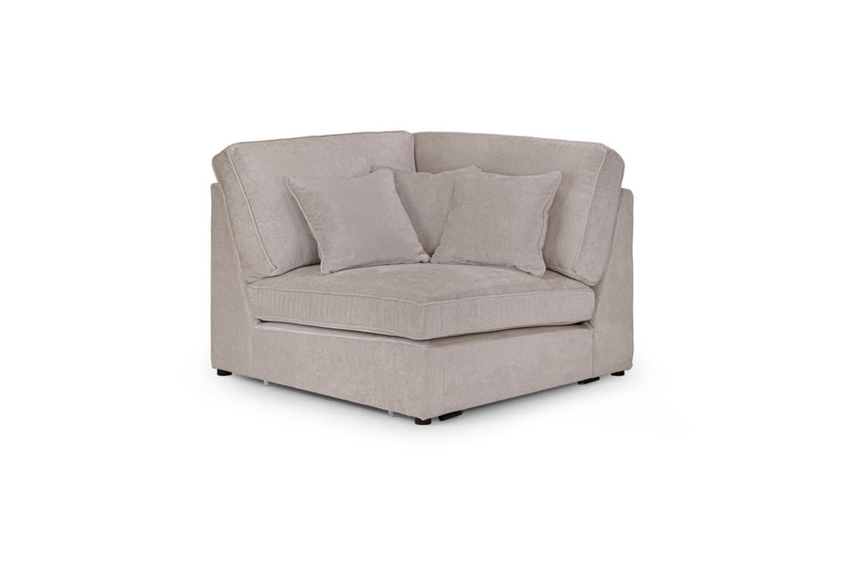 Kiana Modular Sofa Corner Piece in Mocha