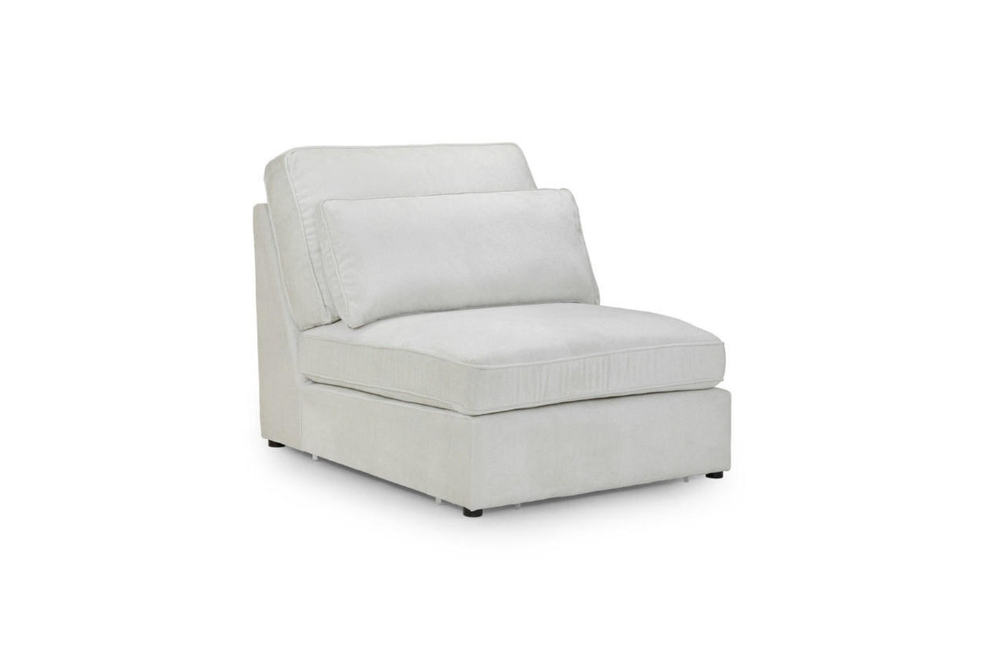 Kiana Modular Sofa Armless Piece in Ivory