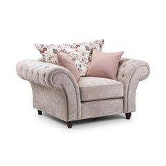 Roma Chesterfield Armchair in Beige