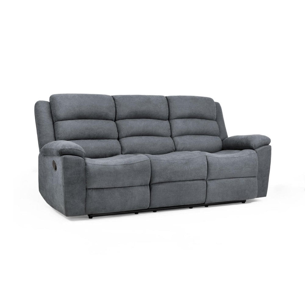 Sable Electric Recliner Sofa 3 Seater in Grey