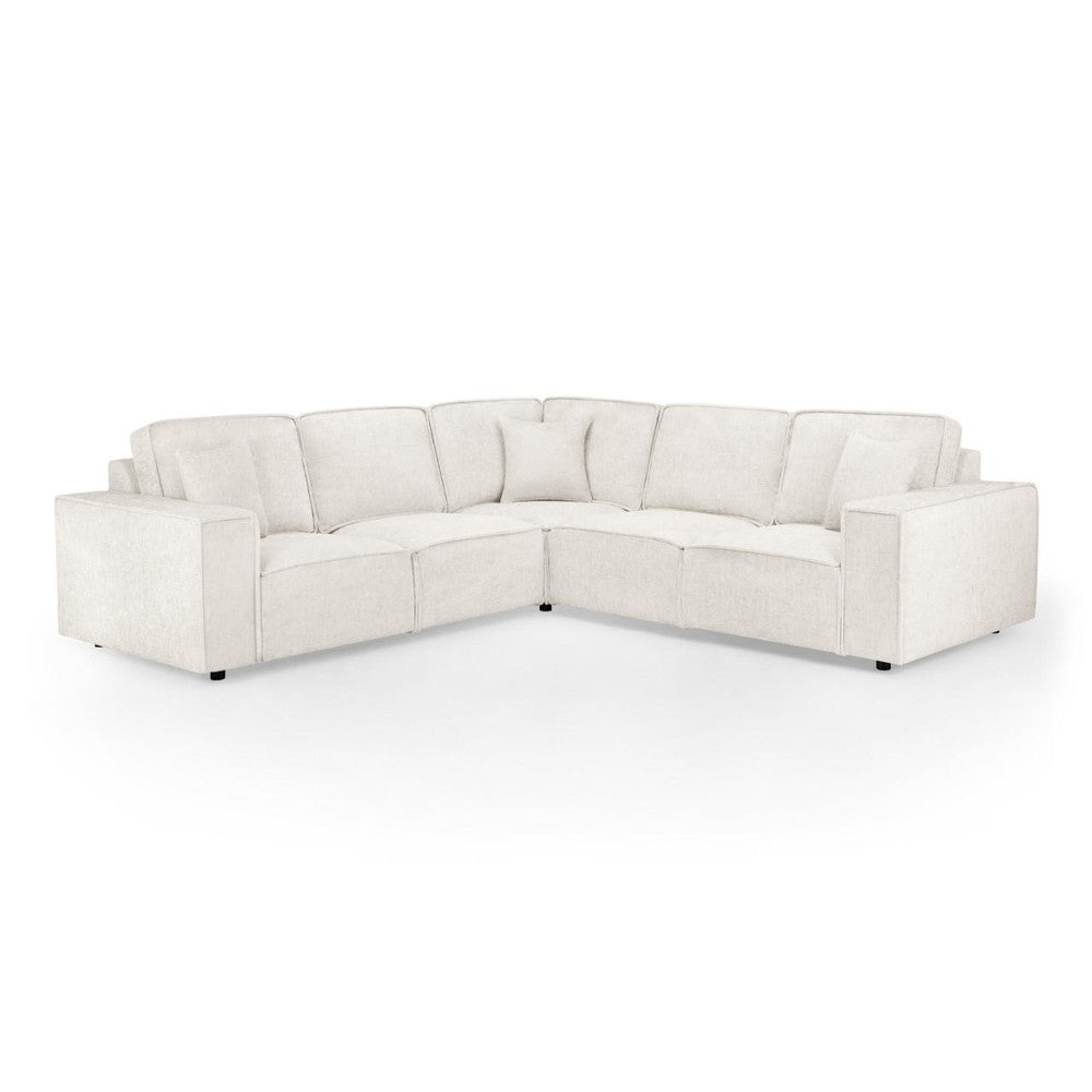 Mary Large Corner Sofa in Cream