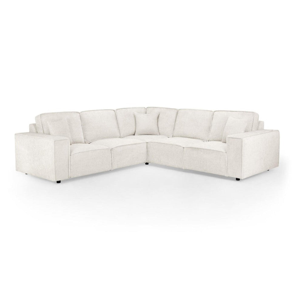 Mary Large Corner Sofa in Cream
