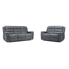 Sable Electric Recliner Sofa 3+2 Set in Grey