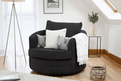 Verona Swivel Chair in Black