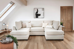 Carnaby Sofa U Shape Corner in Beige