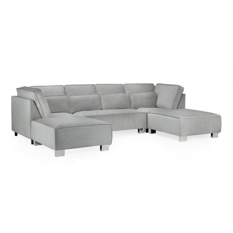 Sloane Sofa U Shape Corner in Grey