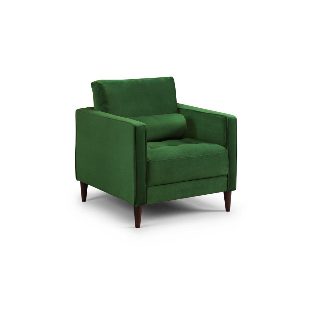 Harper Armchair in Plush Green