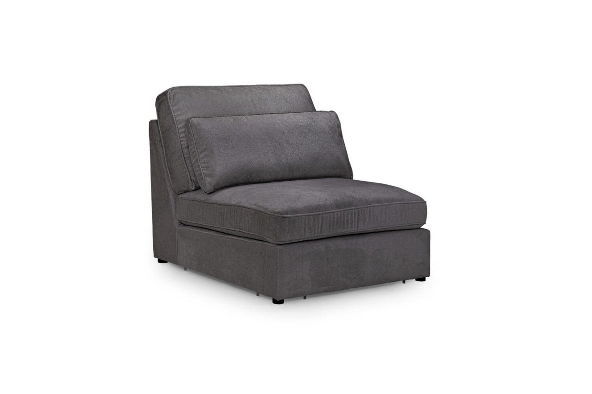 Kiana Modular Sofa Armless Piece in Grey