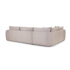 Mirabel Left Hand Facing Corner Sofa in Mocha