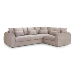 Mirabel Right Hand Facing Corner Sofa in Mocha