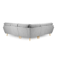 Zinc Large Corner Sofa in Grey