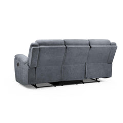 Sable Electric Recliner Sofa 3 Seater in Grey