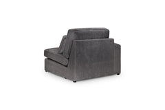 Kiana Modular Sofa Left Hand Arm Piece in Grey