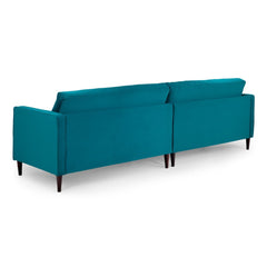 Harper 4 Seater Sofa in Plush Teal