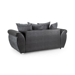 Shannon 3 Seater Sofa in Black/Grey