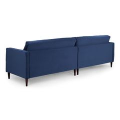 Harper 4 Seater Sofa in Plush Blue