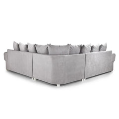 Verona Scatterback Large Corner Sofa in Grey