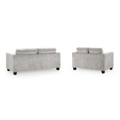 Jerry 3+2 Seater Sofa in Grey Fabric