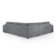 Mary Large Corner Sofa in Slate