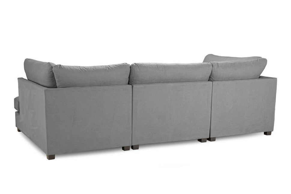 Carnaby Sofa U Shape Corner in Grey