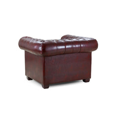 Chesterfield Armchair in Oxblood Red