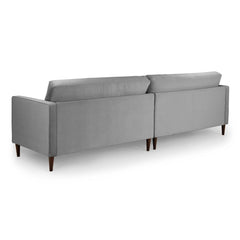 Harper 4 Seater Sofa in Plush Grey