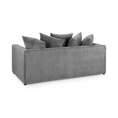 Harley Jumbo 3 Seater Sofa in Grey