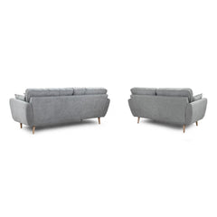 Zinc 3+2 Set Sofa in Grey