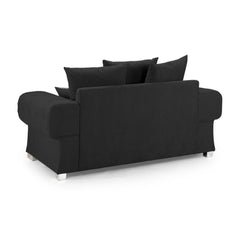 Verona Scatterback 2 Seater Sofa in Black