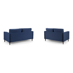 Harper 3+2 Set Sofa in Plush Blue