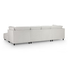 Sloane Sofa U Shape Corner in Silver