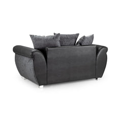 Shannon 2 Seater Sofa in Black/Grey