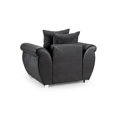 Shannon Armchair Sofa in Black/Grey