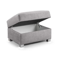 Verona Footstool in Grey