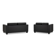 Jerry 3+2 Set Sofa in Black