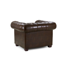 Chesterfield Armchair in Antique Brown