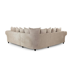 Roma Chesterfield Large Corner Sofa in Beige