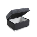 Switch Shannon Footstool in Black/Grey 2 image