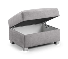 Verona Fullback Footstool in Grey