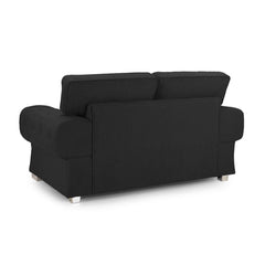 Verona 2 Seater Sofa in Black