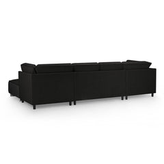 Sloane Sofa U Shape Corner in Black