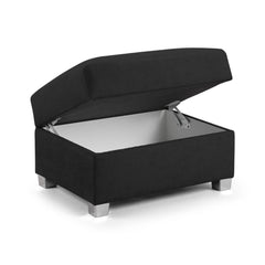 Verona Footstool in Black