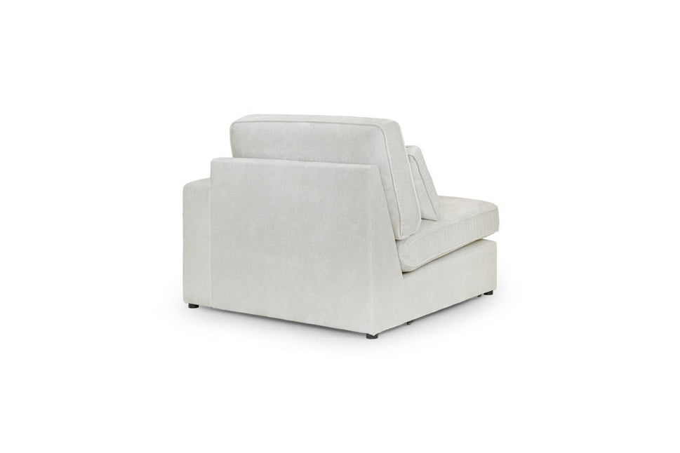 Kiana Modular Sofa Right Hand Arm Piece in Ivory