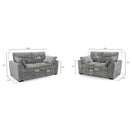 Switch Maxwell 3+2 Set Sofa in Grey 3 image