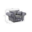 Switch Windsor Fullback Armchair in Grey 3 image