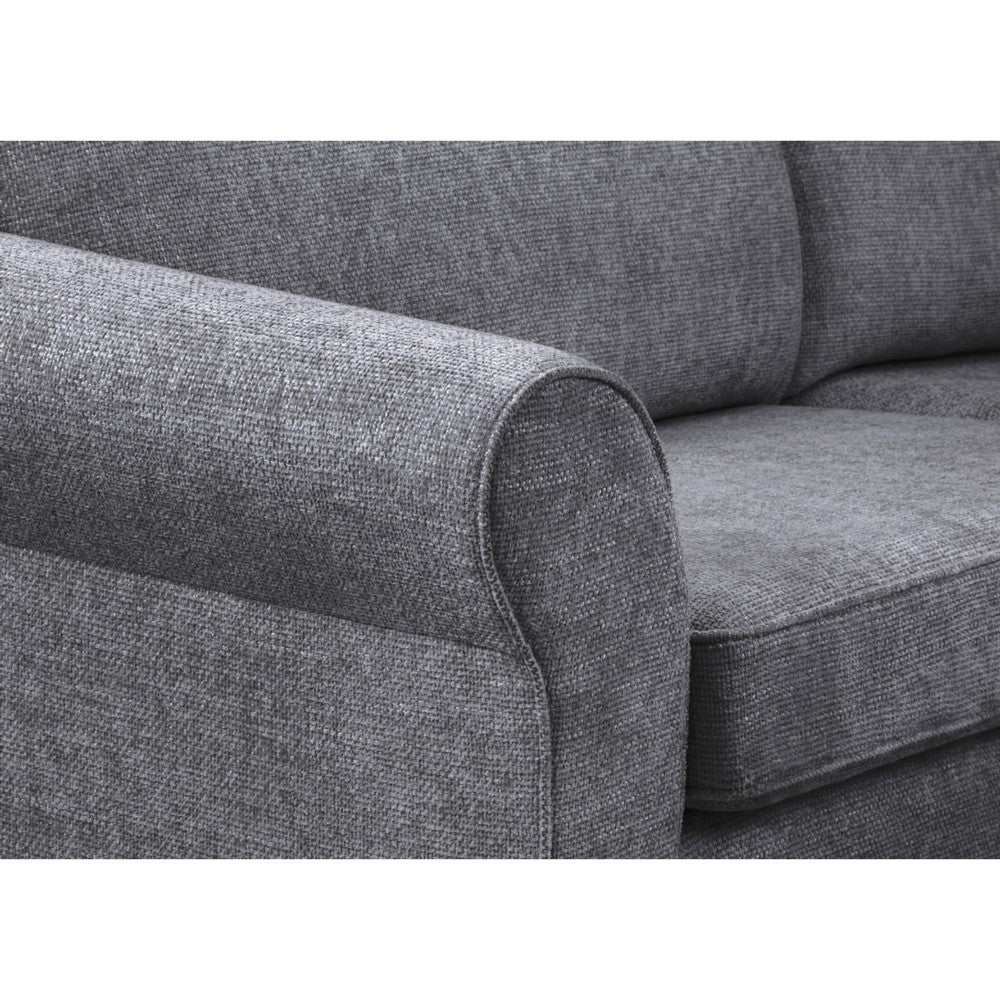 Ashley Large Corner Sofa in Grey
