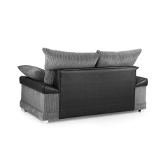 Logan 2 Seater Sofa in Black/Grey