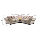 Switch Roma Chesterfield Large Corner Sofa in Beige 3 image