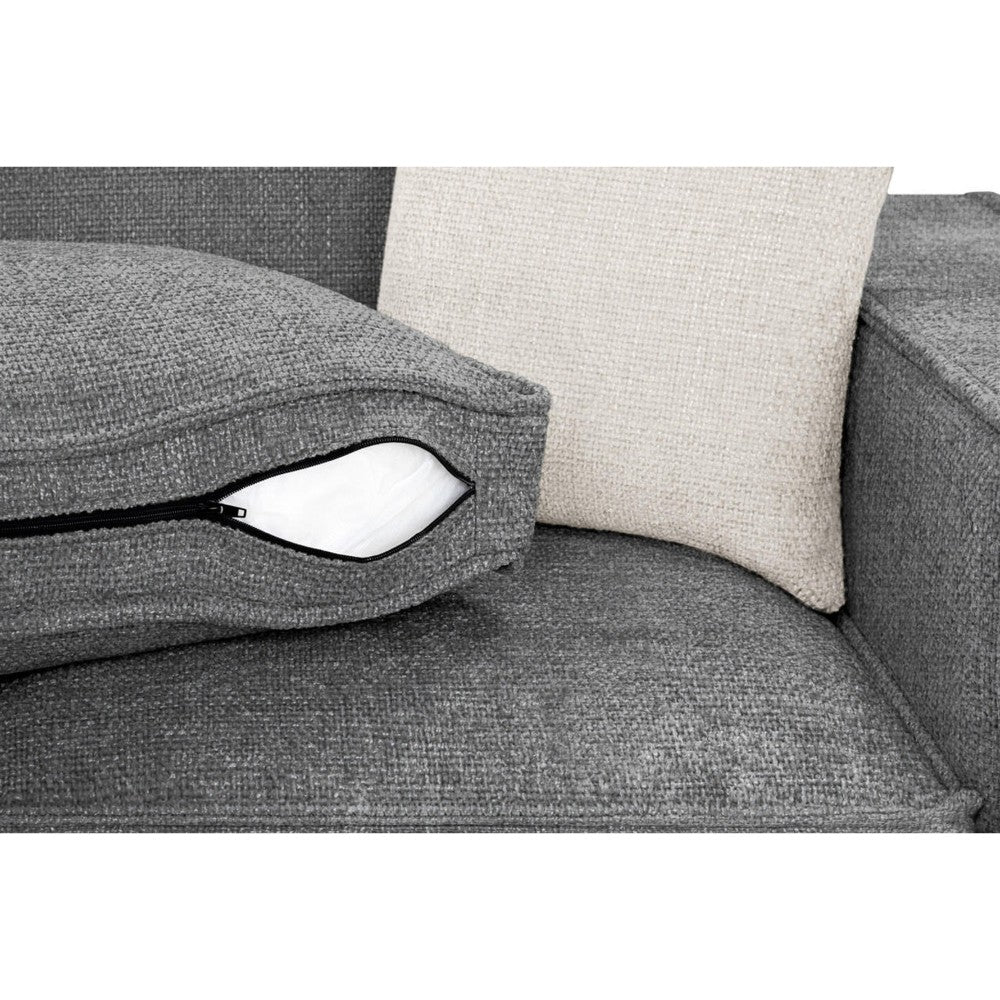 Mary Large Corner Sofa in Slate